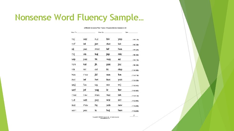 Nonsense Word Fluency Sample… 