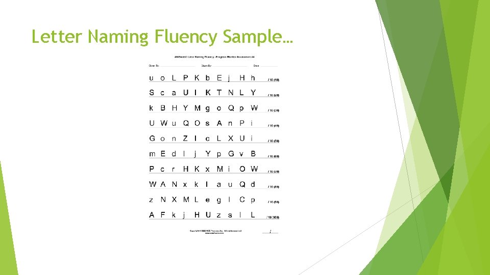 Letter Naming Fluency Sample… 