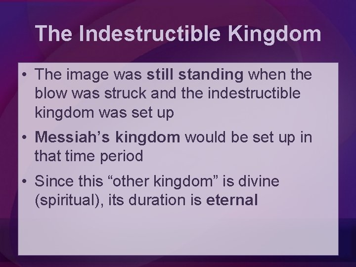 The Indestructible Kingdom • The image was still standing when the blow was struck