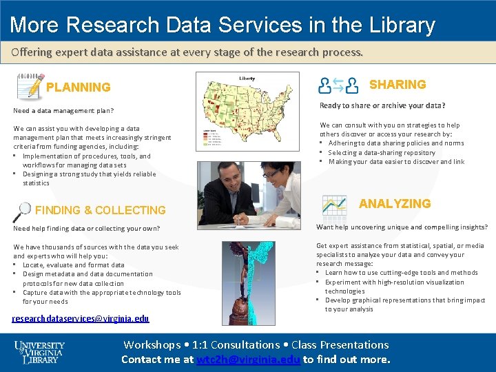 More Research Data Services in the Library Offering expert data assistance at every stage