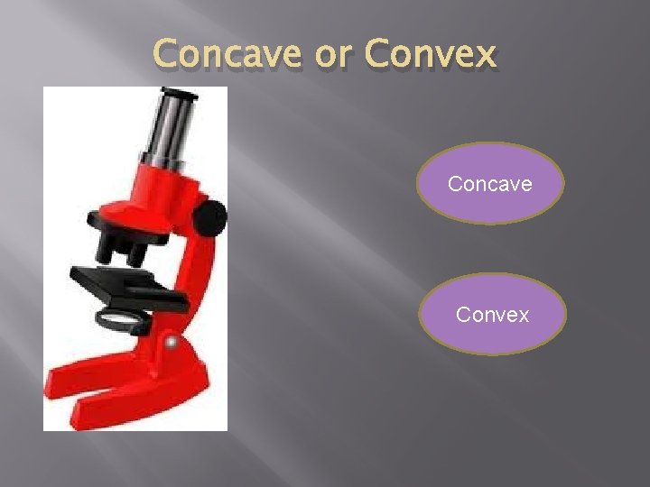 Concave or Convex Concave Convex 