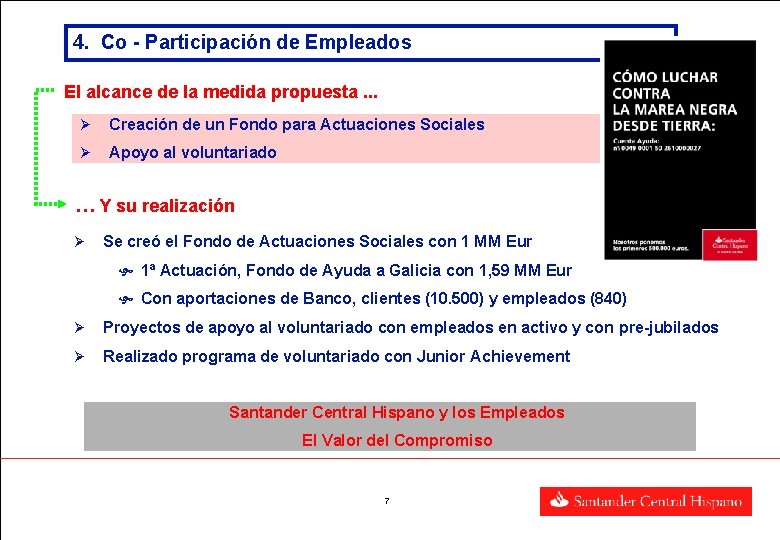 4. Co - Participación de Empleados El alcance de la medida propuesta. . .