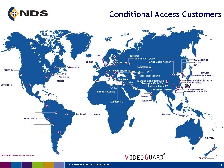 Conditional Access Customers Confidential ©NDS Ltd 2006. All rights reserved. 3 