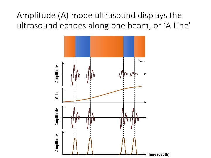Amplitude (A) mode ultrasound displays the ultrasound echoes along one beam, or ‘A Line’
