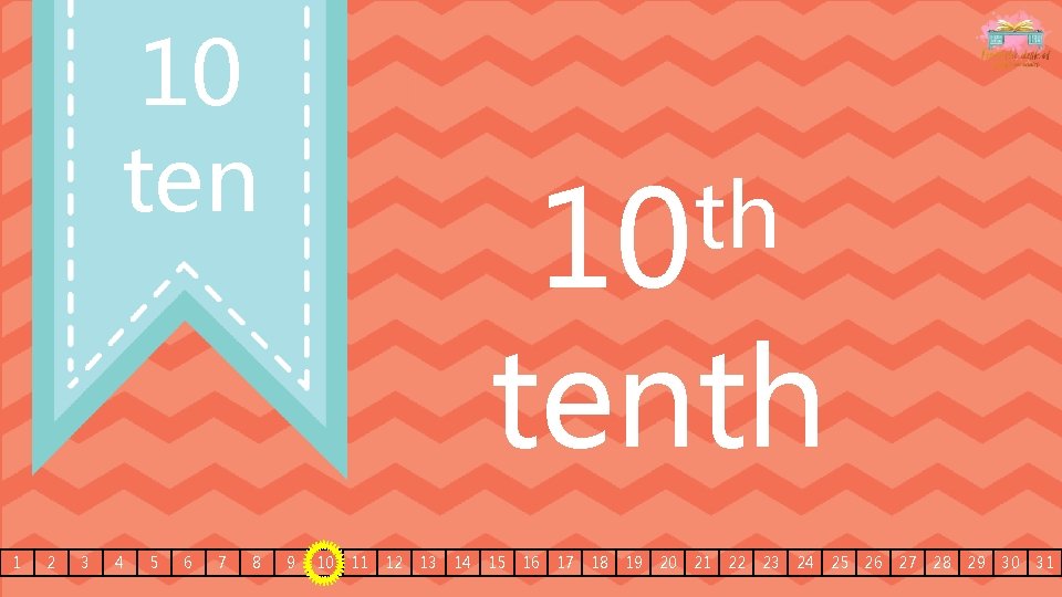 10 ten th 10 tenth 1 2 3 4 5 6 7 8 9