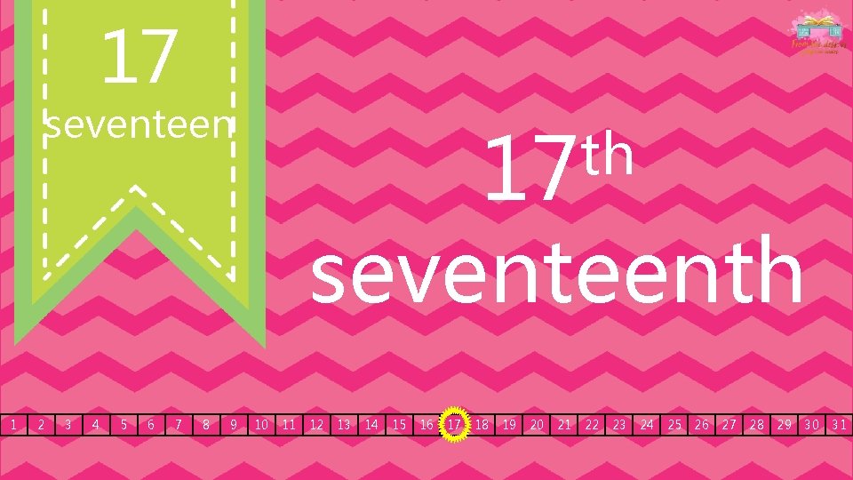 17 seventeen th 17 seventeenth 1 2 3 4 5 6 7 8 9