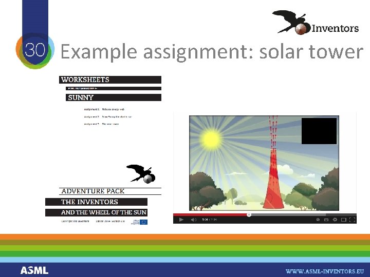Example assignment: solar tower 