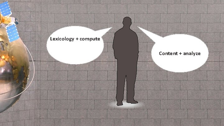 Lexicology + compute Content + analyze 