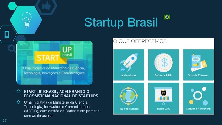 Startup Brasil ◇ START-UP BRASIL, ACELERANDO O ECOSSISTEMA NACIONAL DE STARTUPS ◇ Uma iniciativa