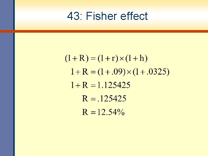 43: Fisher effect 