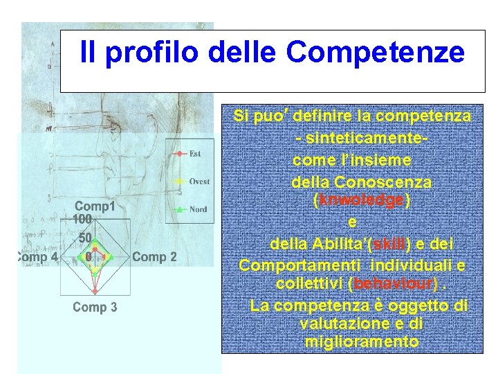 Il profilo delle Competenze Si puo’ definire la competenza - sinteticamentecome l’insieme della Conoscenza