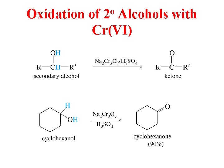 Oxidation of 2 o Alcohols with Cr(VI) 