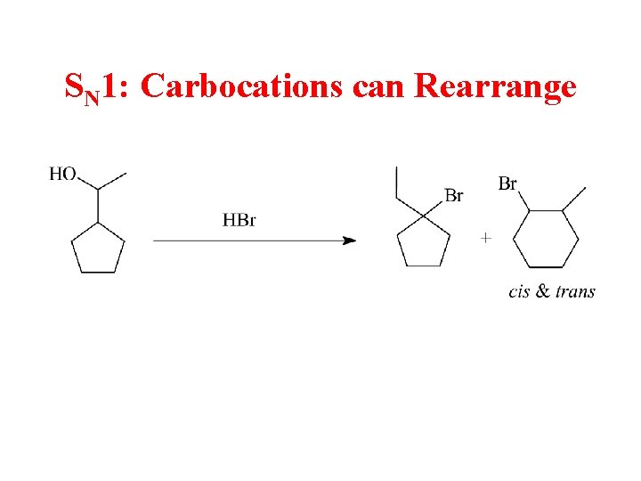 SN 1: Carbocations can Rearrange 