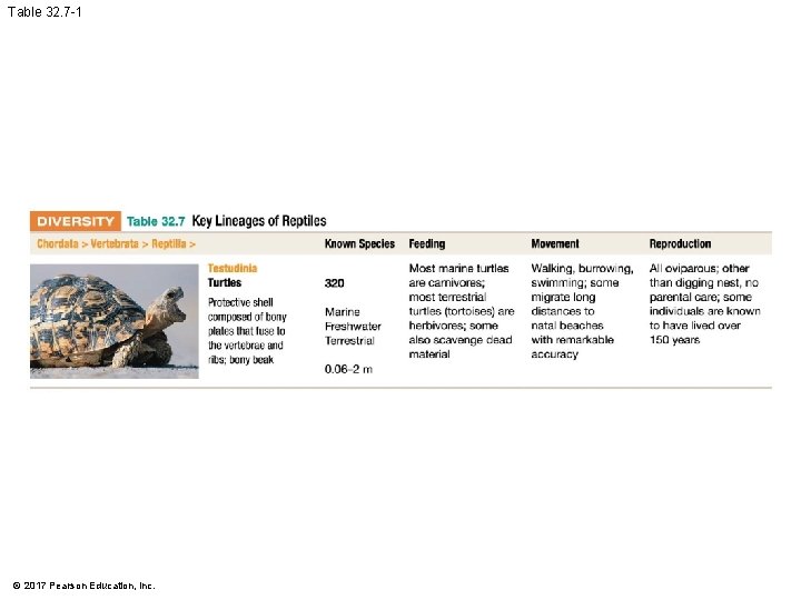 Table 32. 7 -1 © 2017 Pearson Education, Inc. Table 32. 7 -1 © 2017 Pearson Education, Inc.