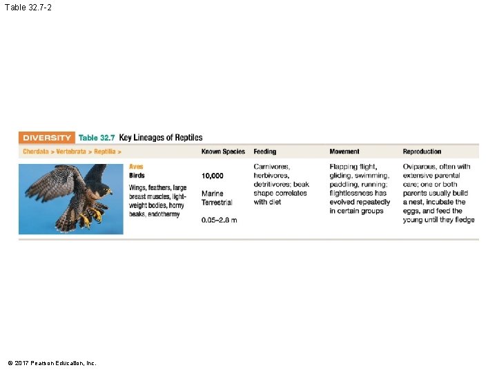 Table 32. 7 -2 © 2017 Pearson Education, Inc. Table 32. 7 -2 © 2017 Pearson Education, Inc.