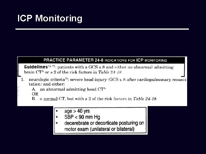 ICP Monitoring 