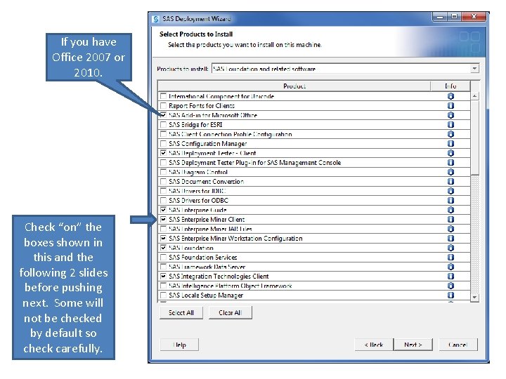 If you have Office 2007 or 2010. Check “on” the boxes shown in this