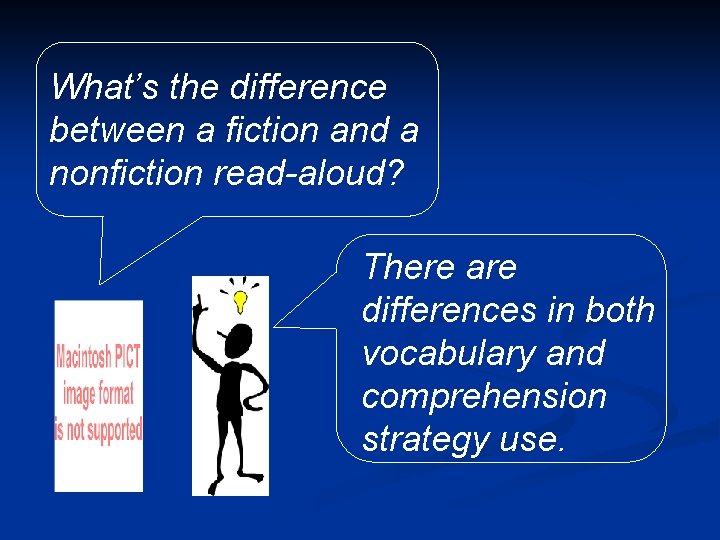 What’s the difference between a fiction and a nonfiction read-aloud? There are differences in