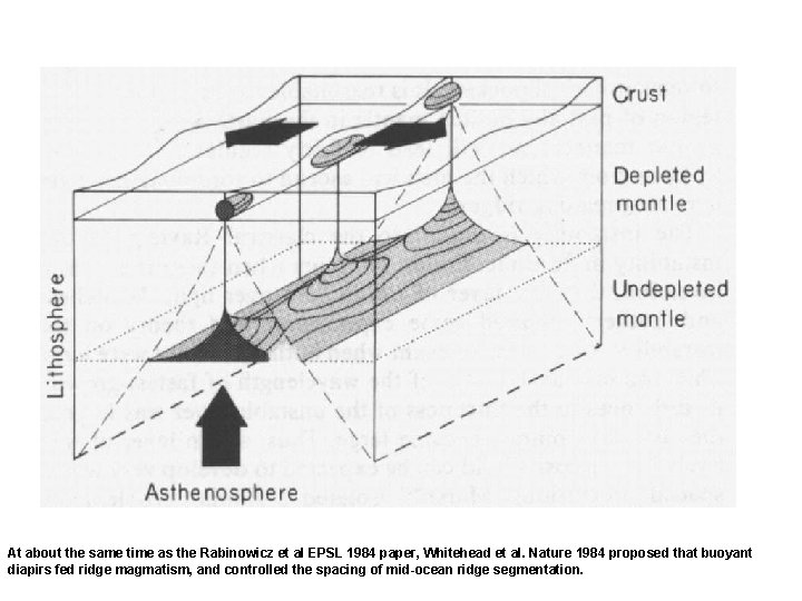 At about the same time as the Rabinowicz et al EPSL 1984 paper, Whitehead