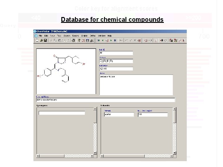 Database for chemical compounds 