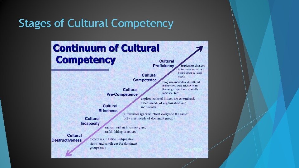 Stages of Cultural Competency 