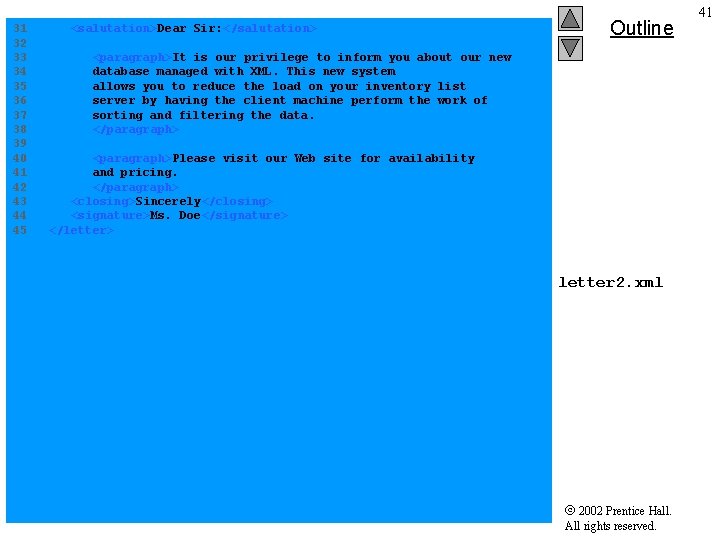 31 <salutation>Dear Sir: </salutation> 32 33 <paragraph>It is our privilege to inform you about