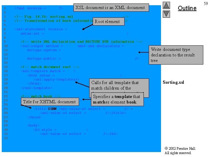XSL document is an XML document 1 <? xml version = "1. 0"? >