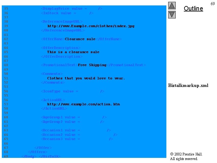 35 <Display. Price value = "3" /> 36 <In. Stock value = "15" />