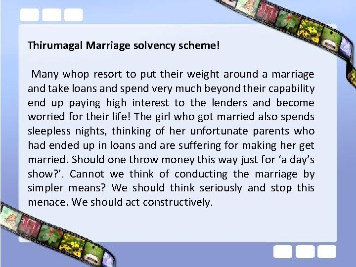 Thirumagal Marriage solvency scheme! Many whop resort to put their weight around a marriage