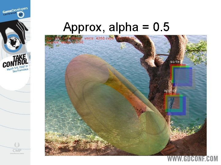 Approx, alpha = 0. 5 