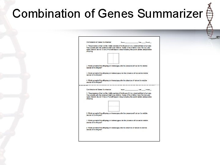 Combination of Genes Summarizer 