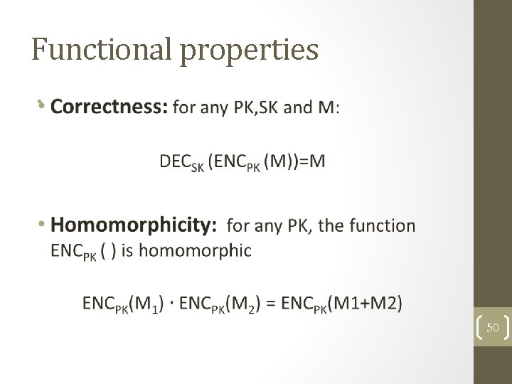 Functional properties • 50 