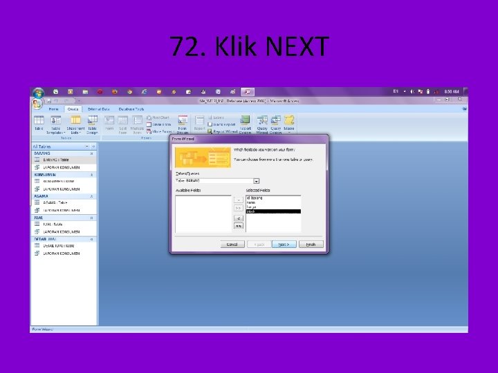 72. Klik NEXT 
