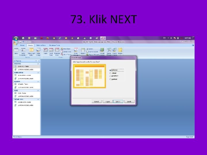 73. Klik NEXT 