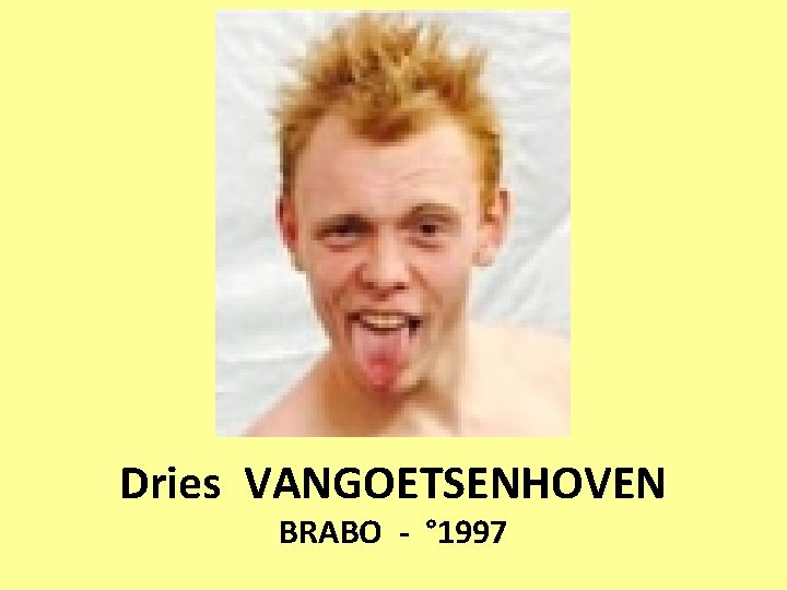 Dries VANGOETSENHOVEN BRABO - ° 1997 