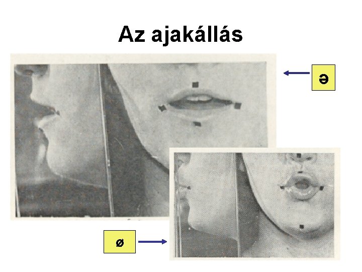 Az ajakállás ə ø Az ajakállás ə ø