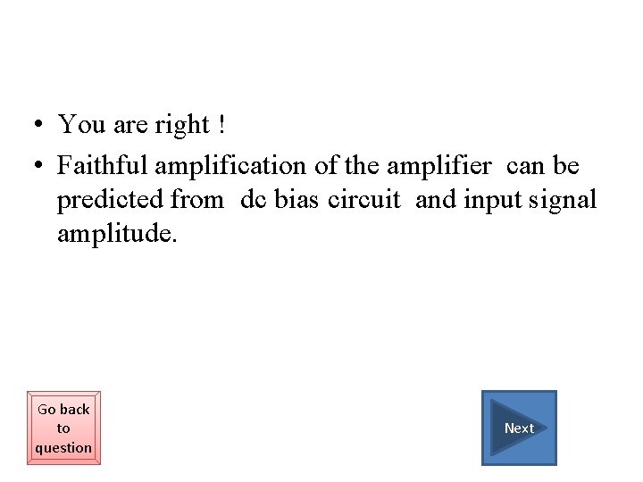 Introduction to concepts in dc bias circuit design