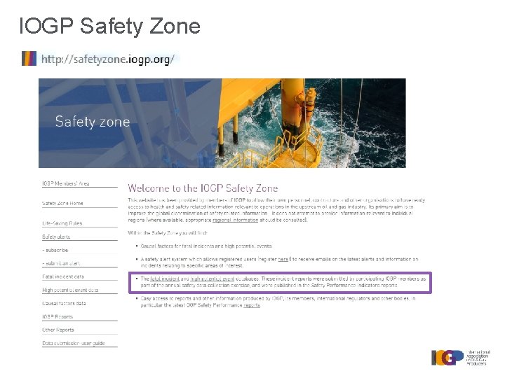 IOGP Safety Zone 