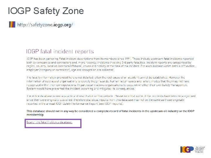 IOGP Safety Zone 