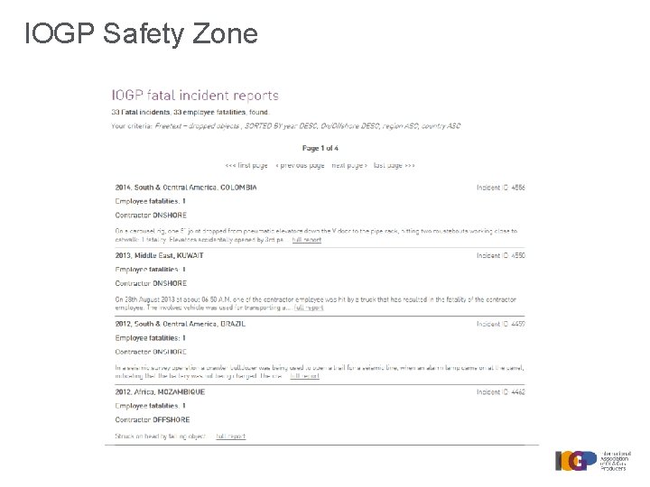 IOGP Safety Zone 