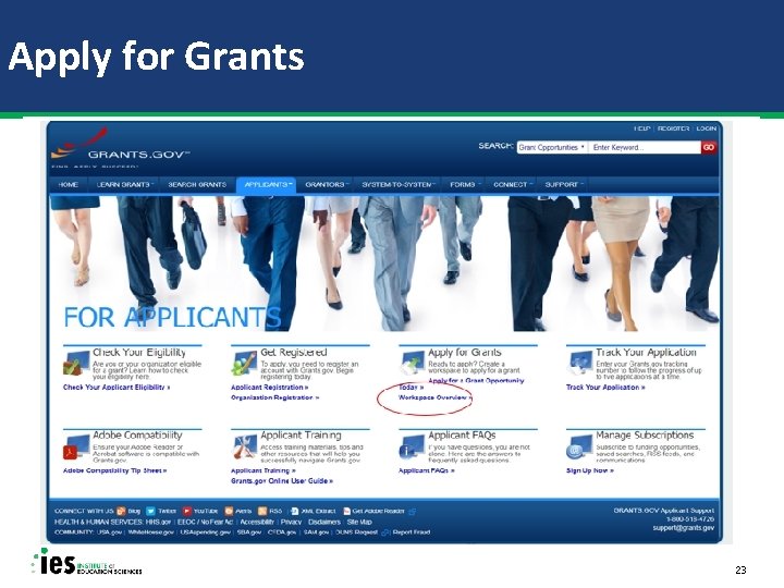 Apply for Grants 23 