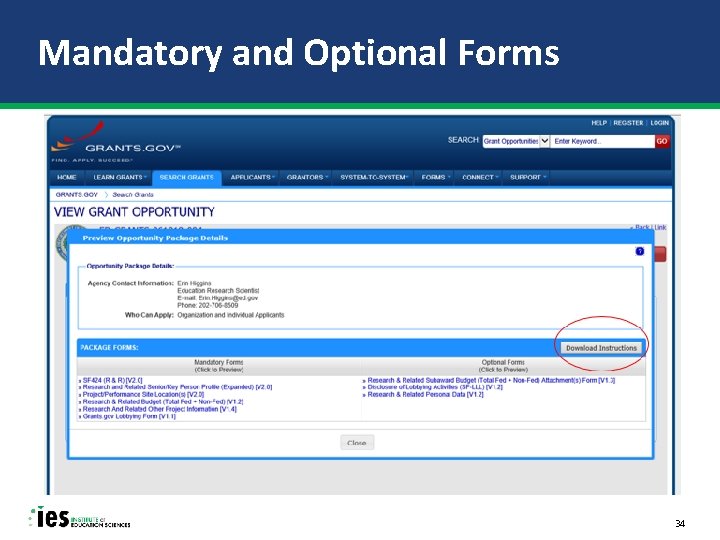 Mandatory and Optional Forms 34 