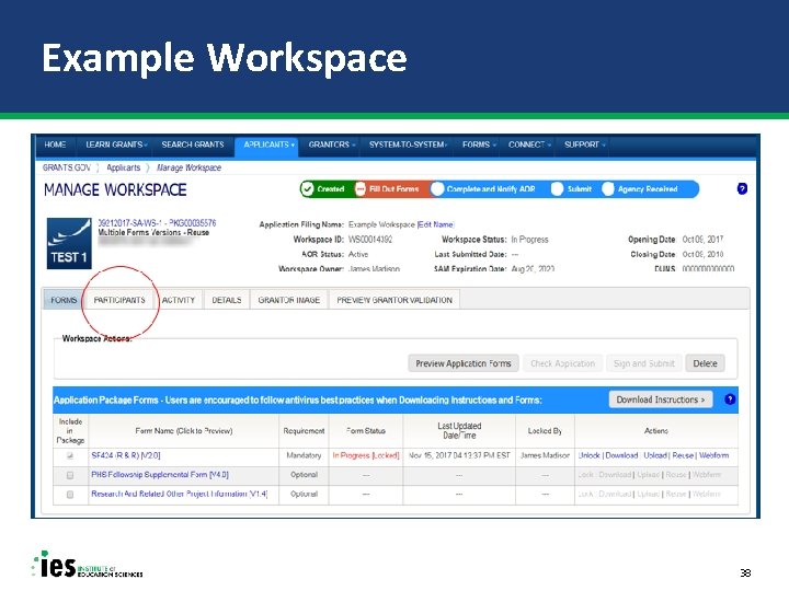 Example Workspace 38 