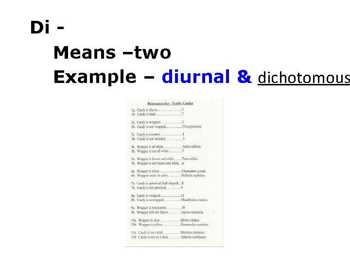 Di Means –two Example – diurnal & dichotomous 