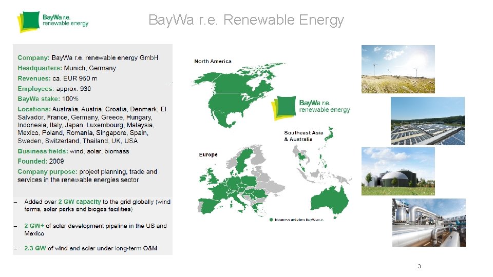 Bay. Wa r. e. Renewable Energy 3 