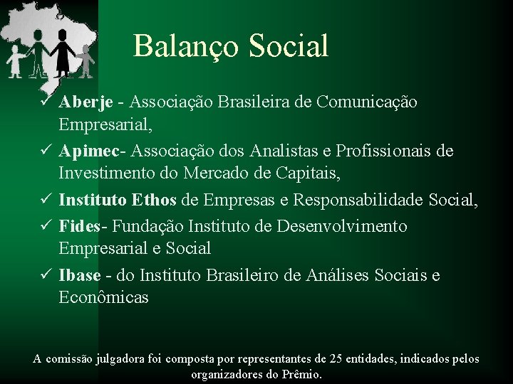 Balanço Social ü Aberje - Associação Brasileira de Comunicação ü ü Empresarial, Apimec- Associação