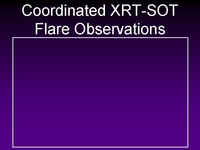 Coordinated XRT-SOT Flare Observations 