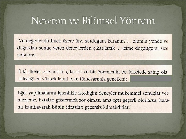 Newton ve Bilimsel Yöntem 