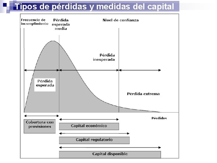 Tipos de pérdidas y medidas del capital 