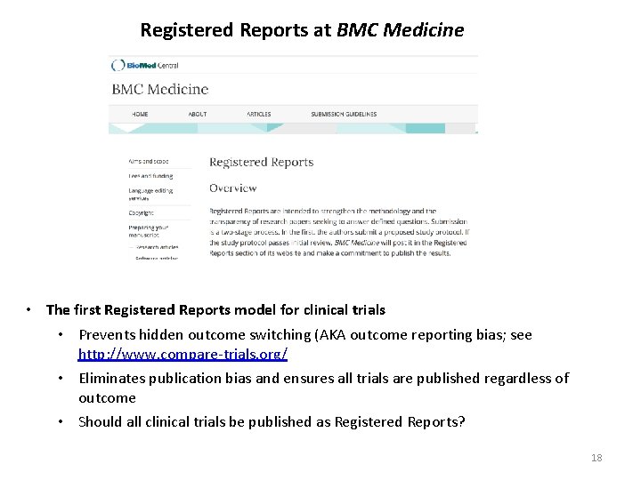 Registered Reports at BMC Medicine • The first Registered Reports model for clinical trials